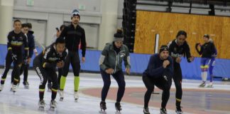 EN EL ÓVALO DE UTAH SE IZA LA BANDERA COLOMBIANA