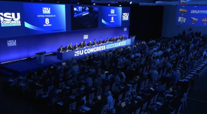 CON VOZ Y VOTO EN CONGRESO DE LA ISU